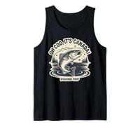 Uomini Canada Pesca Viaggio Umorismo con Gli Amici Canotta