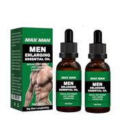Uomini che ingrandiscono l'olio essenziale, olio da massaggio per uomini per il sesso,30 ml Olio Massaggi Potenziamento per L'allungamento del Pene degli Uomini Olio da Massaggio Maschile (2PC,Grün)