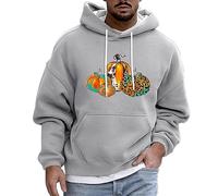 Uomini Costumi di Halloween Adulto Mens Felpa con Cappuccio Zucca Stampato Felpe Con Tasca A Canguro Felpe Carino Cartone Animato Decomporre Zucche Felpa Con Cappuccio Pullover Pullover A Maniche