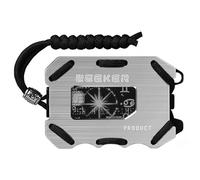 Uomini del portafoglio - Custodia in acciaio inossidabile Design slim, copertura protettiva leggera | Compartimento con carta di credito Flaches con protezione da sicuri, robusto scatola