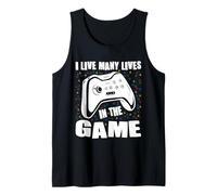 Uomini di Abbigliamento dei Giocatori Vivo Molte Vite nei Videogiochi di Gioco Canotta