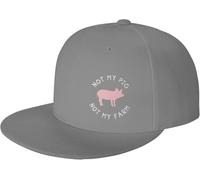 Uomini Donna Cappelli da papà Non È Il Mio Maiale, Non È La Mia Fattoria Berretto da Baseball Moda Cappellino da Baseballberretto Protezione Solare Snapback Cappelli per Trucker Viaggi Che Corre