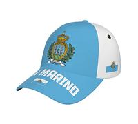 Uomini Donna Cappello da Baseball Bandiera San Marino Cool San Marinese Cappellino da Baseballberretto Moda Tappo Sportivo Tesa Curva Cappello da Sole per All'Aperto Pesca Caccia