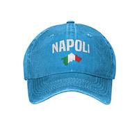 Uomini Donna Cappello da Cowboy Napoli Italia Bandiera Italiana Cappello da Sole Protezione Solare Hip Hop Cappello Traspirante Cappello Spiaggia per Campeggio Pesca Viaggi
