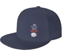 Uomini Donna Cappello Piatto Mantieni La Calma E AMA Le Pecore Cappelli da papà Leggera Cappello da Sole Protezione Solare Visiera Baseball Cappellino per Che Corre All'Aperto Trucker