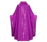 Uomini Donne Chiesa paramenti cattolici Mantello Mantello Sacerdote religioso Clero Veste Celebrante Casula Pastore Mantello Cosplay Top