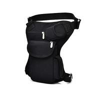 Uomini Donne Fanny Vita Pacchetto Oxford Outdoor Unisex Goccia Gamba Borsa Coscia Borsa da corsa for cinghia 17(Material:Black)