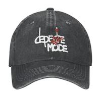 Uomini Donne Red Mode Flowers Depeche Rock Band Cappello da Baseball Vintage Diused Denim Sun Sole Cotton Regolabile, per Tutte Le Stagioni