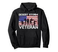Uomini Donne Scudo Deserto Veterano Desert Storm Veteran Felpa con Cappuccio