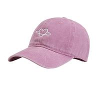 Uomini e donne Denim Baseball Cap Outdoor Moda Traspirante Parasole Cap Mens Trucker Cappelli, rosa, Taglia unica