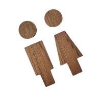 Uomini e Donne Legno Bagno Segni Set Per Home Office E Ristorante Uso Toilette Segnaletica Pubblico Bagno Porta Segni Toilette Segno