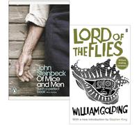 Uomini e topi di John Steinbeck e Il signore delle mosche di William Golding, set di 2 libri