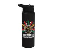 Uomini Juneteenth Black History Black Pride Cool Uomini Juneteent Stainless Steel Insulated Water Bottle