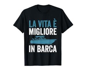 Uomini La Vita È Migliore In Barca Barche Capitano Maglietta