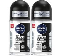 Uomini Nivea Deodorant Bille Invisibile in bianco e nero di alimentazione 50 ml - Set di 4