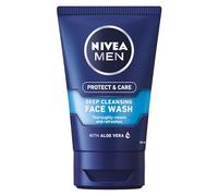 Uomini Nivea pulizia profonda Face Wash 100 ml - Confezione da 3