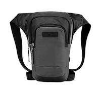 Uomini Nylon Vita Drop Leg Bag Coscia Hip Belt Bum Fanny Pack Militare Tattico Donne Equitazione Moto Messenger Borse a Spalla, C Grigio, Taglia unica