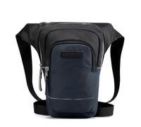 Uomini Nylon Vita Drop Leg Bag Coscia Hip Belt Bum Fanny Pack Militare Tattico Donne Equitazione Moto Messenger Borse a Spalla, C Blu scuro, Taglia unica