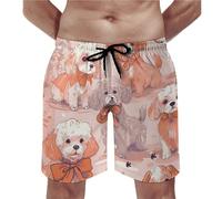 Uomini Pantaloncini Spiaggia, Funny Pets, Regolabile Calzoncini da Nuotata Morbido Pantaloncini da Bagno per Piscina Nuoto Surf XL