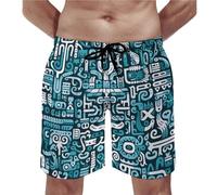 Uomini Pantaloncini Sportivi, Puzzle Pieces, con Fodera A Rete Calzoncini da Nuotata Regolabile Pantaloncini Spiaggia per Nuoto Piscina Vacanza XXL