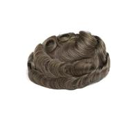 Uomini Parrucca in pizzo for uomo da 6 pollici, sistema di sostituzione dei capelli con frontale svizzero, parrucca Acconciatura