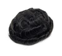 Uomini Pizzo Francese Traspirante 100% Capelli Umani Q6 Base Parrucca Parrucchino Per Gli Uomini Indiano Capelli Parrucchino 6 pollici 8x10# libero # 130# 1B10#