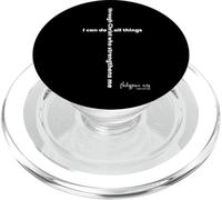 Uomini posso fare tutte le cose attraverso Cristo che mi rafforza PopSockets PopGrip per MagSafe