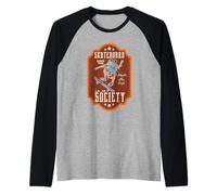 Uomini Ragazzi Bambini Skateboarder Skate for Life 1983 Maglia con Maniche Raglan