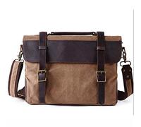 Uomini retrò Borse per notebook borsa ventiquattrore borsa a tracolla borse di business Bag Man uomini borsa del messaggero degli uomini uomo,cachi