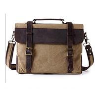 Uomini retrò Borse per notebook borsa ventiquattrore borsa a tracolla borse di business Bag Man uomini borsa del messaggero degli uomini uomo,verde militare