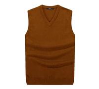 Uomini Senza Maniche Maglione Gilet Cotone Lavorato A Maglia Solido Maglione Business Scollo A V Top Maglioni Slim, Xiu Se, M