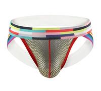 Uomini Sexy Vita Bassa Lunga U Bulge Tasca Elefante Tronco Biancheria intima Memorie Mini Perizoma Uomo Erotico Hot Slip Trasparente Cotone Dim Perizoma, oro, XXL