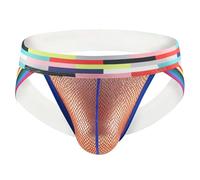 Uomini Sexy Vita Bassa Lunga U Bulge Tasca Elefante Tronco Biancheria intima Memorie Mini Perizoma Uomo Erotico Hot Slip Trasparente Cotone Dim Perizoma, arancione, XXL
