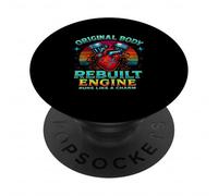 Uomini sopravvissuti al recupero della chirurgia del cuore aperto del motore ricostruito PopSockets PopGrip Adesivo