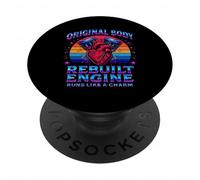 Uomini sopravvissuti al recupero della chirurgia del cuore aperto del motore ricostruito PopSockets PopGrip Adesivo