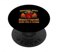 Uomini sopravvissuti al recupero della chirurgia del cuore aperto del motore ricostruito PopSockets PopGrip Adesivo