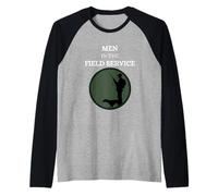 Uomini sul campo Cacciatore caccia Ranger Animal selvatico Maglia con Maniche Raglan