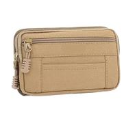 Uomini Tela Del Telefono Mobile Borsa Mini Coin Piccolo Quadrato Borse Da Cintura Multi-Scompartimento Fanny Portafoglio Uomo Tasca Design Marsupio Per Gite, Kaki, One Size