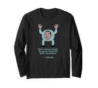 Uomini Teste Crescere Spalle Otello Citazione Shakespeare Play Maglia a Manica