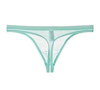Uomini Ultra-Sottile T-Back Intimo Sexy Sheer Mesh/Smooth Ice Seta Micro Perizoma Uomini Sexy Traspirante Biancheria Intima T-Back G-String