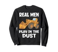 Uomini Veri Giocano nella Polvere Divertente Operatore Digger Felpa