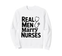 Uomini Veri sposano Infermiere Divertente Infermiera Amore Felpa