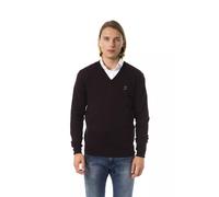 Uominitaliani Brown Merino Wool Men Sweater - L