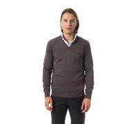 Uominitaliani Gray Merino Wool Men Sweater - XL