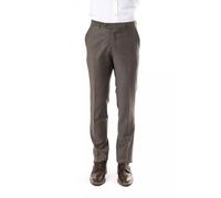 Uominitaliani Gray Wool Mens Suit Pant - IT52 | XL