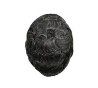 Uomo 0,03 mm Pelle non sottile Capelli maschili Toupee Uomini Protesi Capillare Remy umani Parrucche naturali da uomo Protese Capilar Masculina Toupet(1B20#)