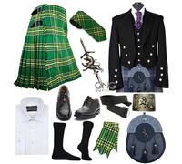 Uomo 11 Pezzi Leone Rampante Prince Charlie Vestito Tradizionale Kilt Completo