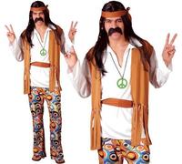 Uomo 1960s Woodstock Hippy Costume Uomo 60s Hippie Vestito Da Wicked