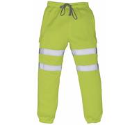 Uomo 2 Fascia Hi Alta Visibilità Sicurezza Jogging Pantaloni da Safetywork
