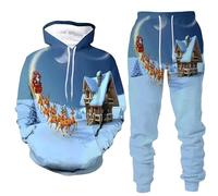 Uomo 2 Pezzi Tuta Jogging Completa Fitness Invernale Felpata Completo Sport Maglia Taglie Forti Casual Abbigliamento Stile Streetwear Maniche Lunghe felpa con cappuccio pantaloni felpati Tute Ginnasti